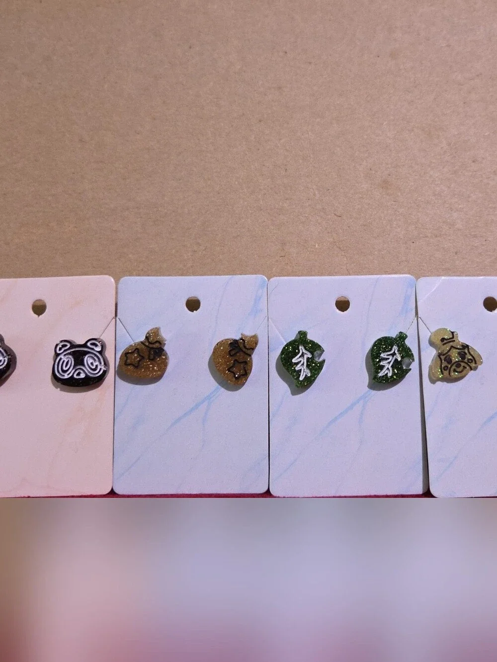 Rare Animal Crossing Stud Earring Set